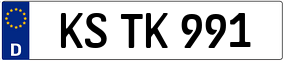 Truck License Plate